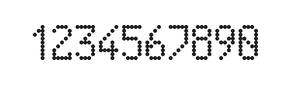 5×9数字点阵字体 ddN59AA0560