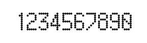 5×9数字点阵字体 ddN59AA0565