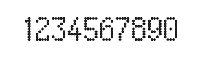 5×9数字点阵字体 ddN59AA0567