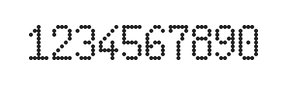 5×9数字点阵字体 ddN59AA0568
