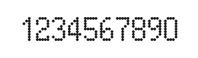 5×9数字点阵字体 ddN59AA0575