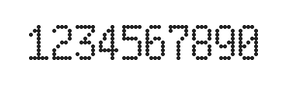 5×9数字点阵字体 ddN59AA0577
