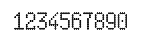 5×9数字点阵字体 ddN59AA0579