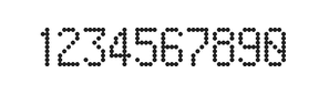 5×9数字点阵字体 ddN59AA0583