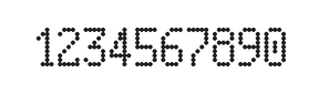 5×9数字点阵字体 ddN59AA0585