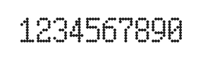 5×9数字点阵字体 ddN59AA0587