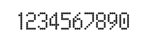 5×9数字点阵字体 ddN59AA0593