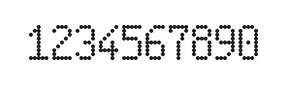 5×9数字点阵字体 ddN59AA0601