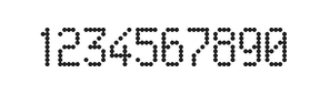5×9数字点阵字体 ddN59AA0613