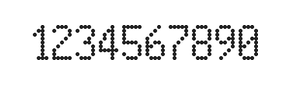 5×9数字点阵字体 ddN59AA0614