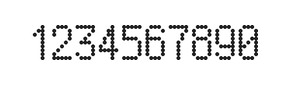 5×9数字点阵字体 ddN59AA0616
