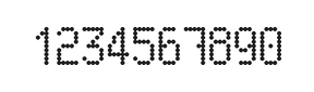 5×9数字点阵字体 ddN59AA0617
