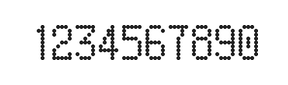 5×9数字点阵字体 ddN59AA0622