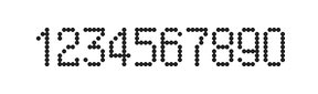 5×9数字点阵字体 ddN59AA0627