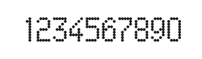5×9数字点阵字体 ddN59AA0631