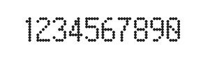 5×9数字点阵字体 ddN59AA0637