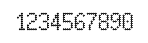 5×9数字点阵字体 ddN59AA0639