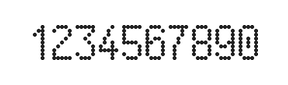 5×9数字点阵字体 ddN59AA0642