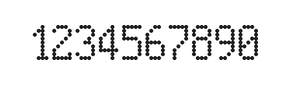 5×9数字点阵字体 ddN59AA0646