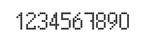 5×9数字点阵字体 ddN59AA0649