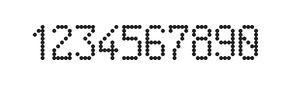 5×9数字点阵字体 ddN59AA0651