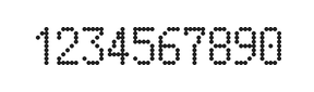 5×9数字点阵字体 ddN59AA0657