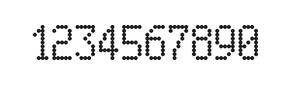 5×9数字点阵字体 ddN59AA0660