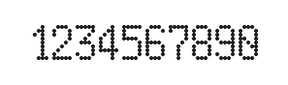 5×9数字点阵字体 ddN59AA0662
