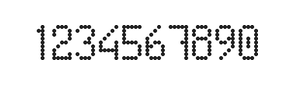5×9数字点阵字体 ddN59AA0664