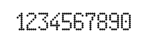 5×9数字点阵字体 ddN59AA0667