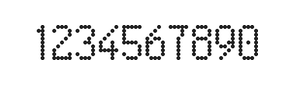 5×9数字点阵字体 ddN59AA0669