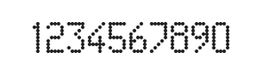 5×9数字点阵字体 ddN59AA0670
