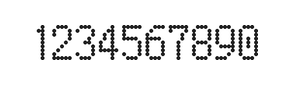 5×9数字点阵字体 ddN59AA0676