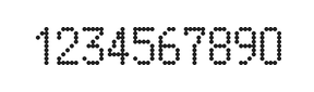 5×9数字点阵字体 ddN59AA0680