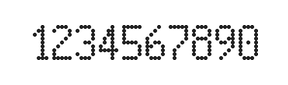 5×9数字点阵字体 ddN59AA0682