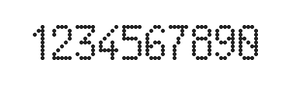 5×9数字点阵字体 ddN59AA0683