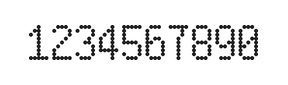 5×9数字点阵字体 ddN59AA0685