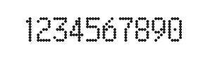 5×9数字点阵字体 ddN59AA0686