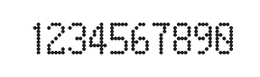 5×9数字点阵字体 ddN59AA0693