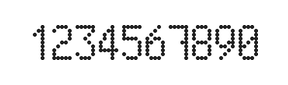5×9数字点阵字体 ddN59AA0695
