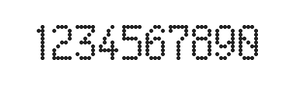 5×9数字点阵字体 ddN59AA0696