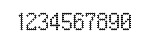 5×9数字点阵字体 ddN59AA0699