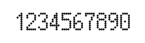 5×9数字点阵字体 ddN59AA0712