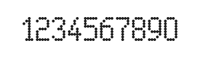 5×9数字点阵字体 ddN59AA0718