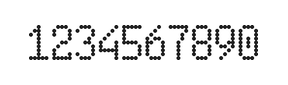 5×9数字点阵字体 ddN59AA0727