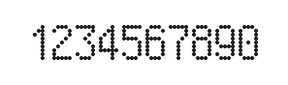 5×9数字点阵字体 ddN59AA0728