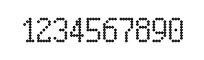 5×9数字点阵字体 ddN59AA0734