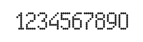 5×9数字点阵字体 ddN59AA0748