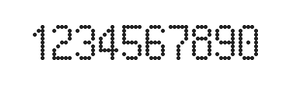 5×9数字点阵字体 ddN59AA0749