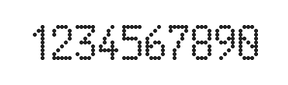 5×9数字点阵字体 ddN59AA0753